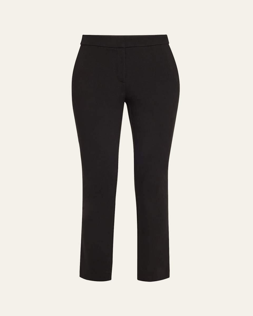 Manhattan Cropped Back-Slit Cigarette Pants